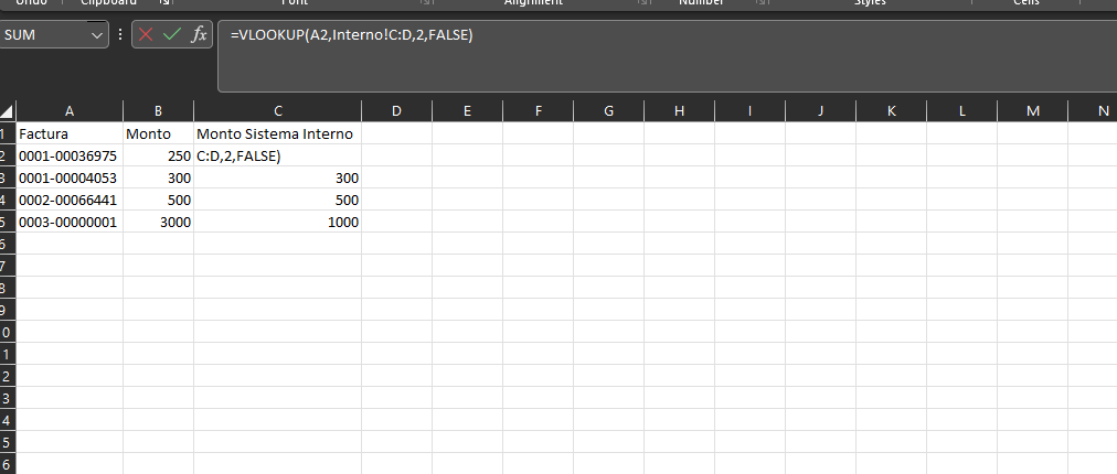 Excel: VLookup con formatos distintos