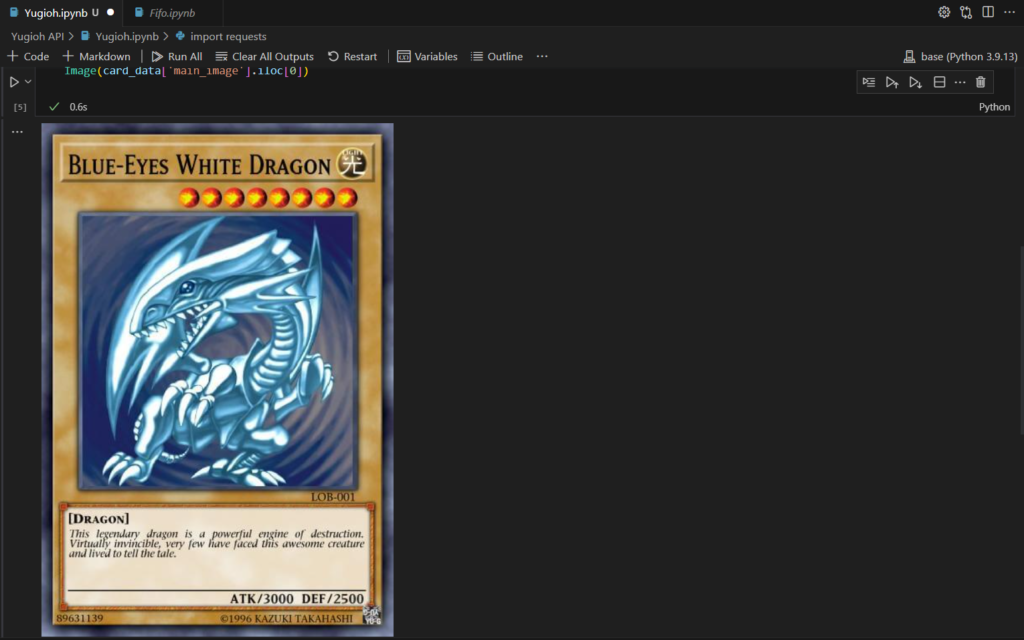 Python: Obtener cartas de Yu-gi-oh! desde una API