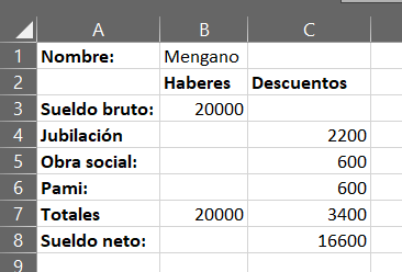 Excel: Liquidar sueldos con una planilla